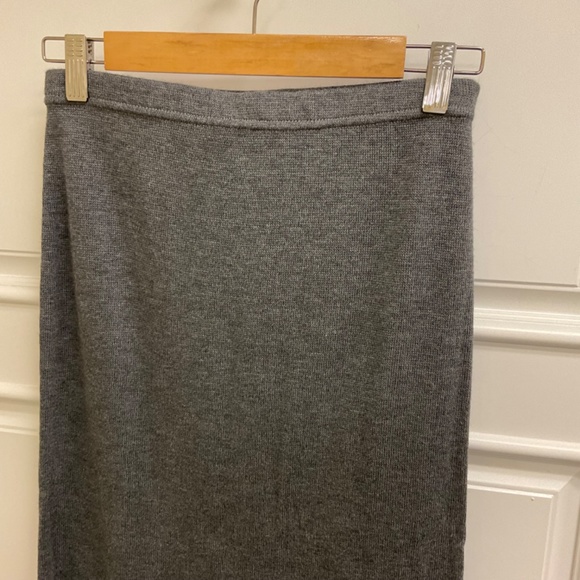Elementz Midi Knit Skirt Gray Sz M Made in USA - Picture 2 of 8